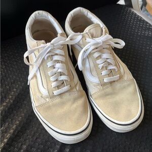 Classic Cream Vans Sneakers